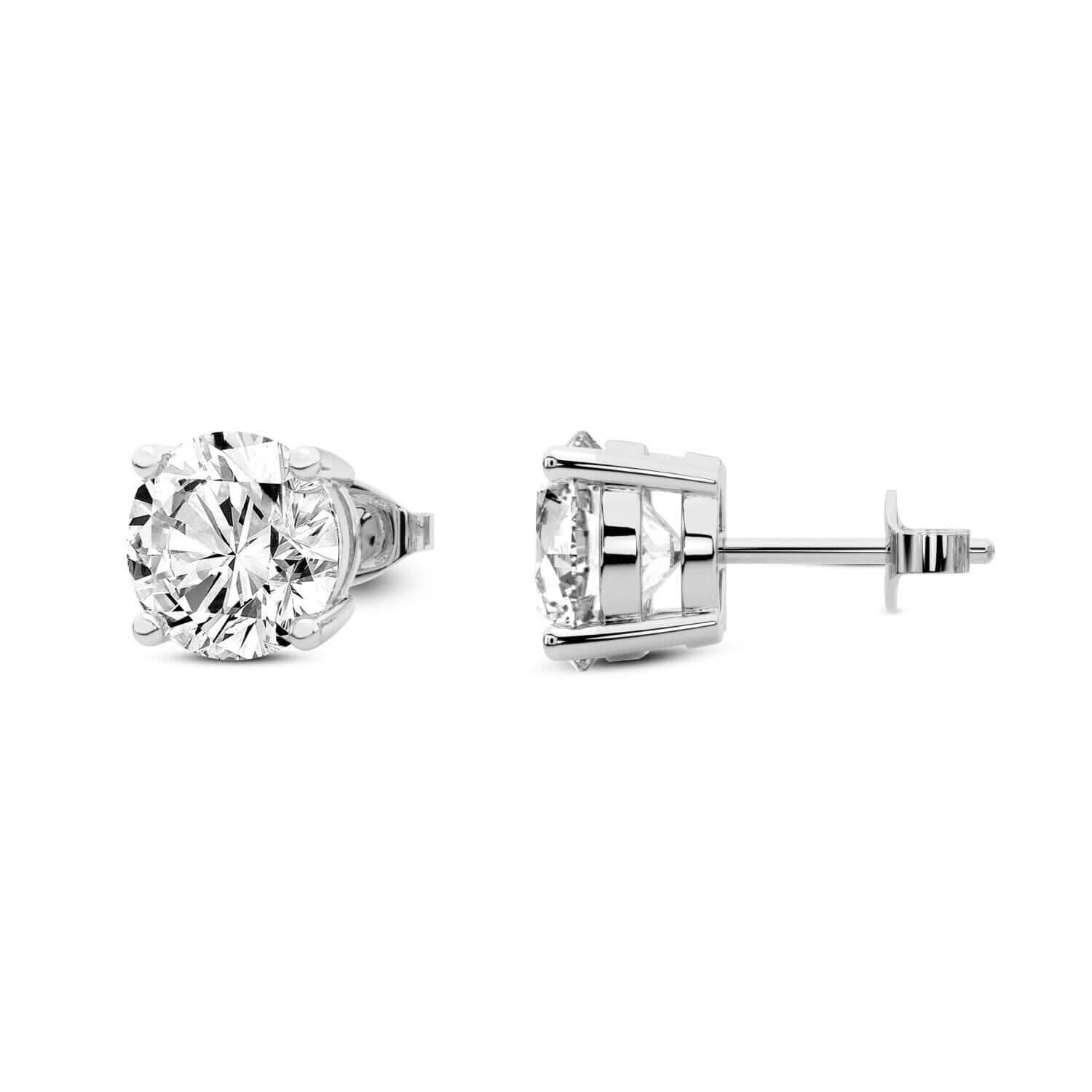 0.25 Ct T.W. Natural Diamond Studs in 14k White or Yellow Gold